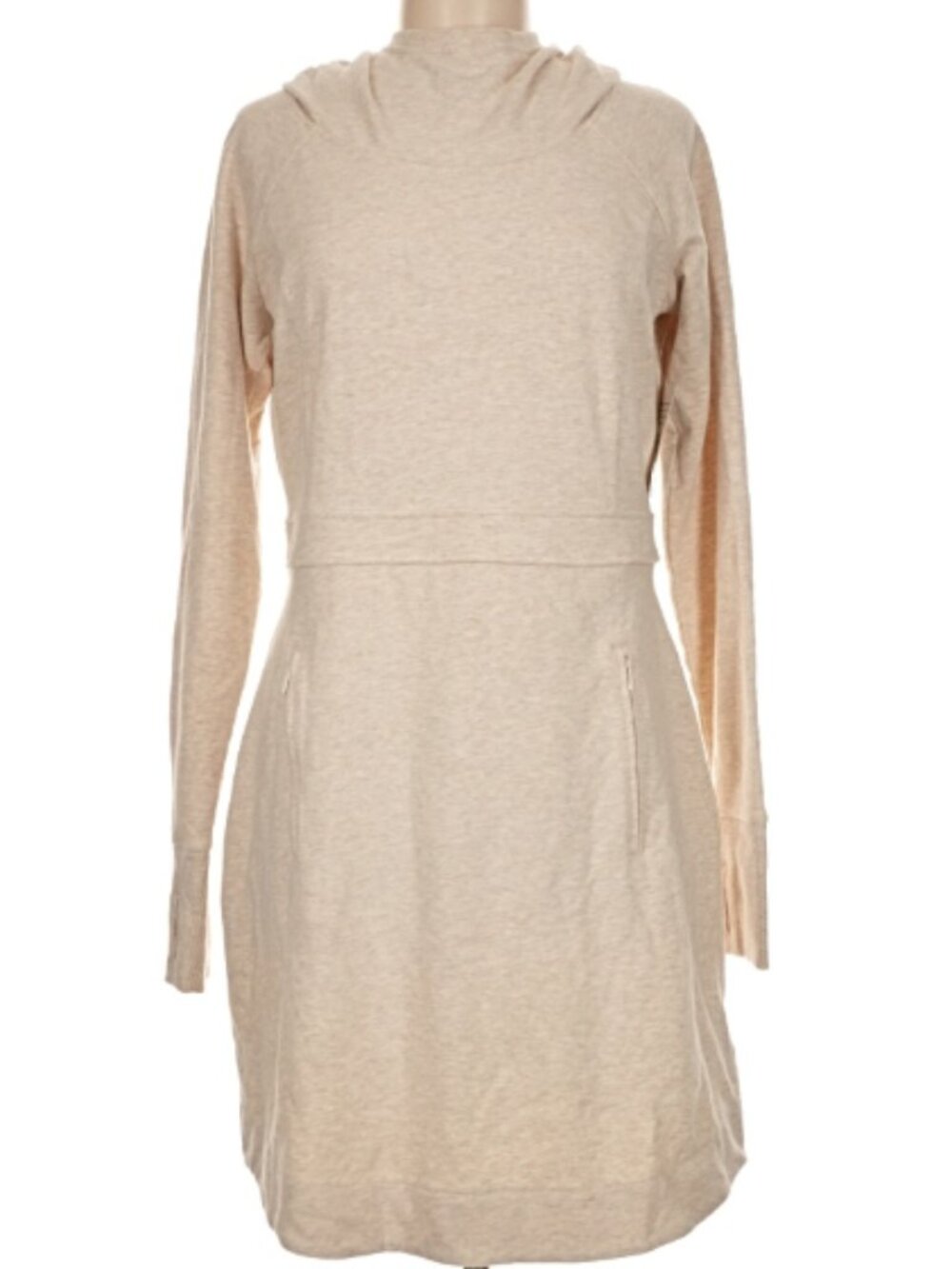 Athleta Power Down Dress in Oatmeal Heather